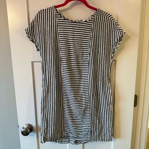 Linen sundress with cute button feature!